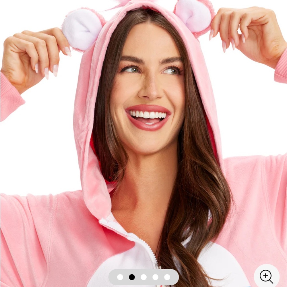 Tipsy Elves Pink Care Bear Jumpsuit - Picture 2 of 8